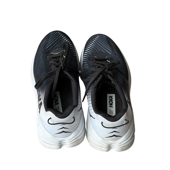 Hoka One One Womens Rincon 3 Black White Running Shoes Sneakers Size 8 - Picture 2 of 9